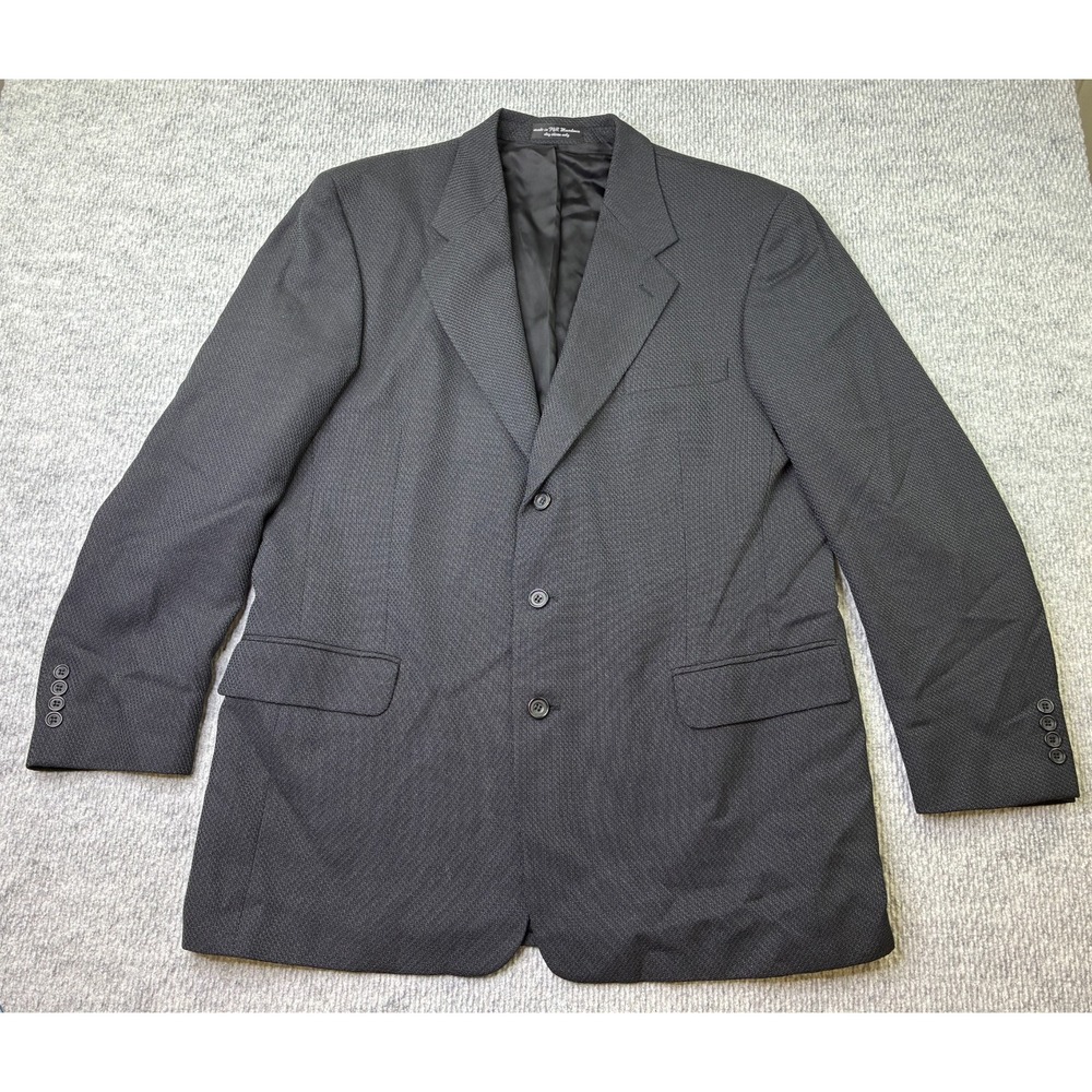 Gianfranco Ruffini Italy Mens 44 Gray Blazer Sport Coat 3 Button Macedonia